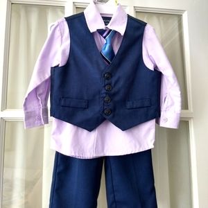 Baby boy 12 month formal/wedding outfit with vest